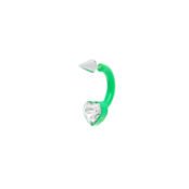 Моносерьга Green Neon Love Hoop Earring SAF SAFU фото 1