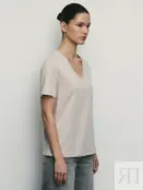 Базовая футболка c V-образным вырезом Zarina W_V-NECK1-62 фото 4