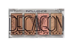 Палетка для контуринга со схемой золотого сечения Influence Beauty Golden