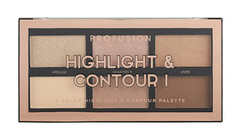 Палетка для контуринга и стробинга Profusion Highlight & Contour I Palette фото 1