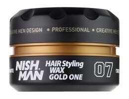 Воск для укладки волос сильной фиксации Nishman Hair Styling Wax 07 Gold On