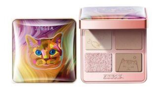 Палетка теней из 4 оттенков Zeesea Tipsy Kitty Eyeshadow Quad