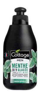 Шампунь для волос и гель для душа 3-в-1 с ароматом мяты Cottage Men Shampoo