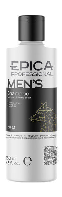 Мужской шампунь для волос Epica Professional Men's Shampoo фото 1