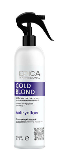 Спрей для нейтрализации теплого оттенка волос Epica Professional Cold Blond фото 1