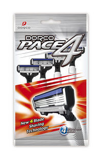 Одноразовый станок для бритья Dorco Pace 4 New 4 Blade Shaving Technology 4