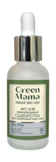 Нормализующая сыворотка для проблемной кожи лица Green Mama Anti Acne