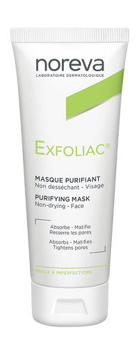 Очищающая маска для лица для кожи склонной к акне Noreva Exfoliac Purifying фото 1