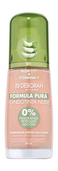 Тональная основа для лица Deborah Milano Formula Pura Nude Skin Effect Foun фото 1