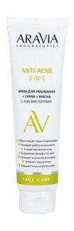 Мультиактивный крем для умывания с AHA-кислотами Aravia Laboratories Face C