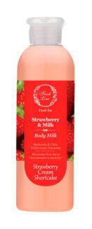 Молочко для тела с экстрактами земляники и молока Fresh Line Strawberry and