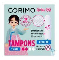 Гигиенические тампоны без аппликатора Corimo Tampons Regular