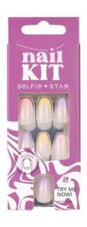 Набор накладных ногтей формы балерина Selfie Star Short Length Nails Kit Co