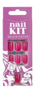 Набор накладных ногтей формы мягкий квадрат Selfie Star Short Length Nails