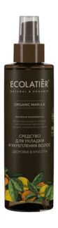 Укрепляющий спрей для укладки волос с маслом марулы Ecolatier Organic Marul