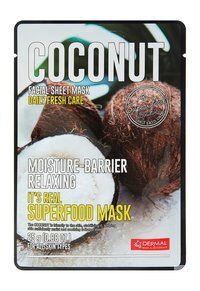 Антивозрастная тканевая маска для лица c экстрактом кокоса Dermal Coconut I