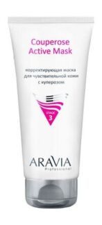 Корректирующая маска для чувствительной кожи лица с куперозом Aravia Profes