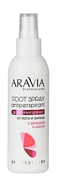 Дезодорант для ног с маслами вербены и мяты Aravia Professional SPA Pedicur фото 1