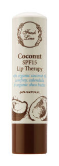 Бальзам для губ с маслом кокоса Fresh Line Coconut Lip Therapy SPF 15