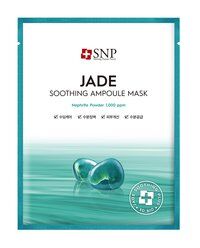 Успокаивающая тканевая маска для лица с нефритовой пудрой SNP Jade Soothing фото 1