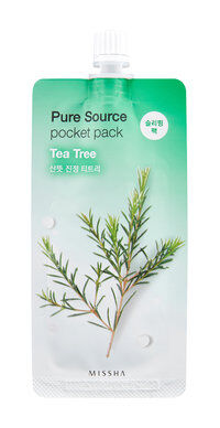 Ночная маска для лица с экстрактом чайного дерева Missha Pure Source Pocket фото 1