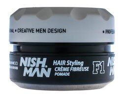 Воскообразная помада для укладки волос сильной фиксации Nishman Fibre Cream фото 1