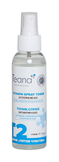 Тоник для лица Teana T2 Энергетический тоник-спрей фото 1