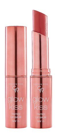 Кремовый тинт-бальзам для губ Golden Rose Glow Kiss Tinted Lip Balm SPF 15 фото 1