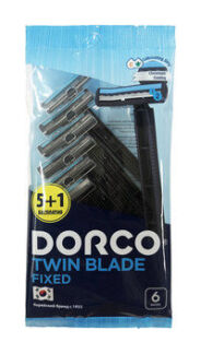 Набор из шести одноразовых станков Dorco Twin Blade Fixed 6 Pack