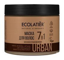 Восстанавливающая маска для волос с маслами какао и жожоба Ecolatier Urban