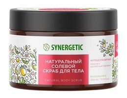 Антицеллюлитный солевой скраб для тела с ароматом пачули и бергамота Synerg фото 1