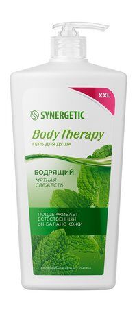 Бодрящий гель для душа с ароматом мяты Synergetic Body Therapy Бодрящий гел фото 1