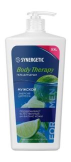 Гель для душа с ароматом цитруса Synergetic Body Therapy Мужской гель для д