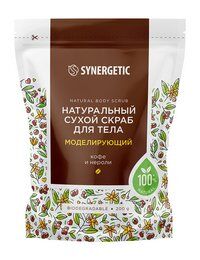 Моделирующий сухой скраб для тела с ароматом кофе и нероли Synergetic Natur фото 1