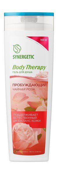 Пробуждающий гель для душа с ароматом розы Synergetic Body Therapy Пробужда фото 1