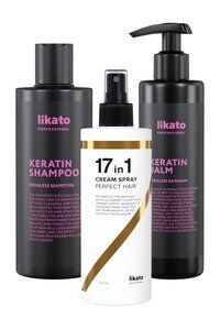 Набор для ухода за волосами с кератином Likato Professional Keratin Hair Gl фото 1