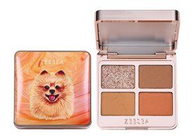 Палетка теней из 4 оттенков Zeesea Puppy Eyeshadow Quad фото 1