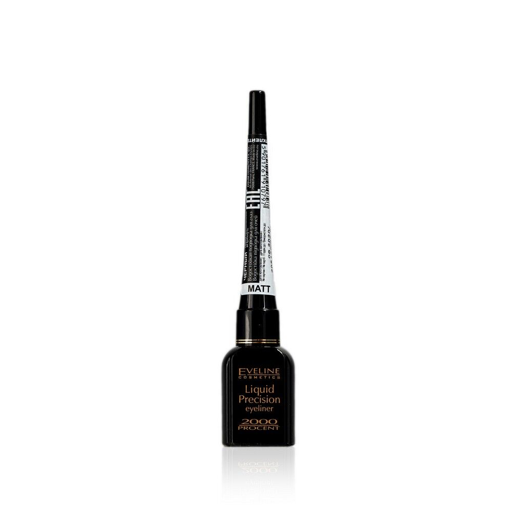 Матовая водостойкая подводка для век Eveline Liquid Precision Eyeliner 2000 3084307 фото 1