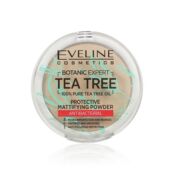 Пудра для лица Eveline Tea tree антибактериальная матирующая 003 Light beig 3122632 фото 1