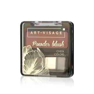 Компактные румяна для лица Art-Visage Powder Blush с кисточкой 302 Ice rose