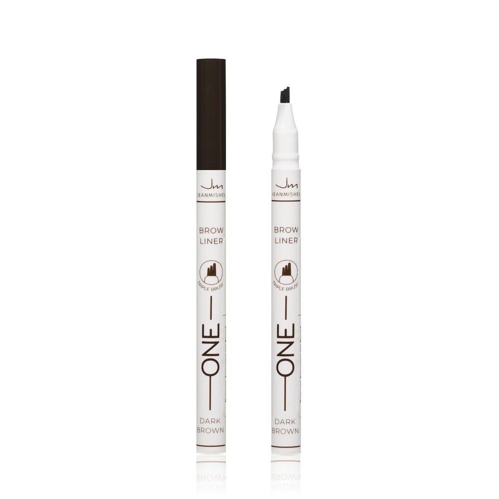 Фломастер для бровей Jeanmishel Brow Liner Triple Brush " One " , 03 , 0,7м 3130800 фото 1