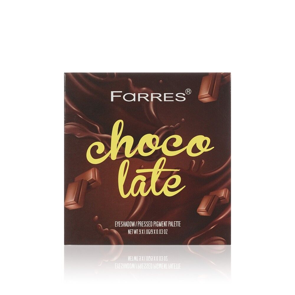 Палетка теней для век Farres Choco late 9 цветов 9г 3137499 фото 1