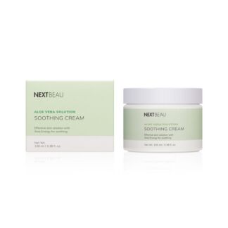 Смягчающий крем для лица Nextbeau Aloe Vera Solution " Soothing Cream " с э