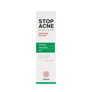 Очищающий гель для умывания Hiskin Stop Acne AHA + BHA + Tea tree 120мл