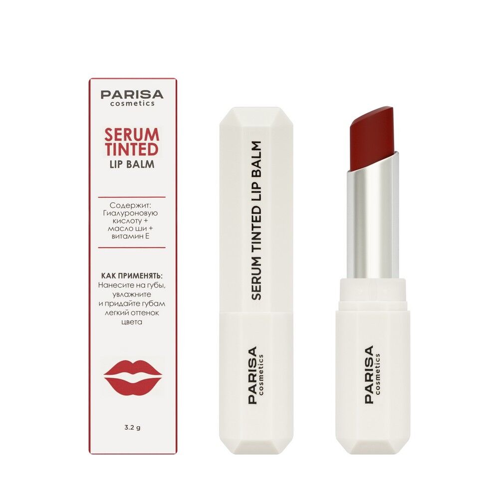 Оттеночный бальзам для губ Parisa Cosmetics Serum Tinted Lip Balm 01 3,2г 3144967 фото 1