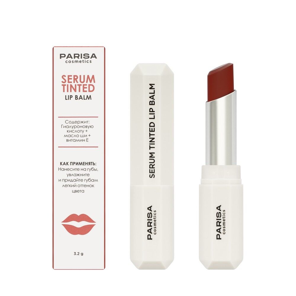 Оттеночный бальзам для губ Parisa Cosmetics Serum Tinted Lip Balm 03 3,2г 3144969 фото 1