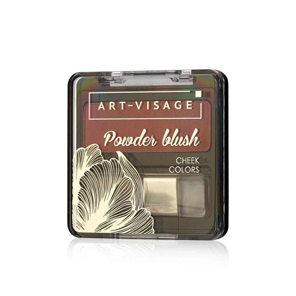 Компактные румяна для лица Art-Visage Powder Blush с кисточкой 304 Sunset 3 3122895 фото 1