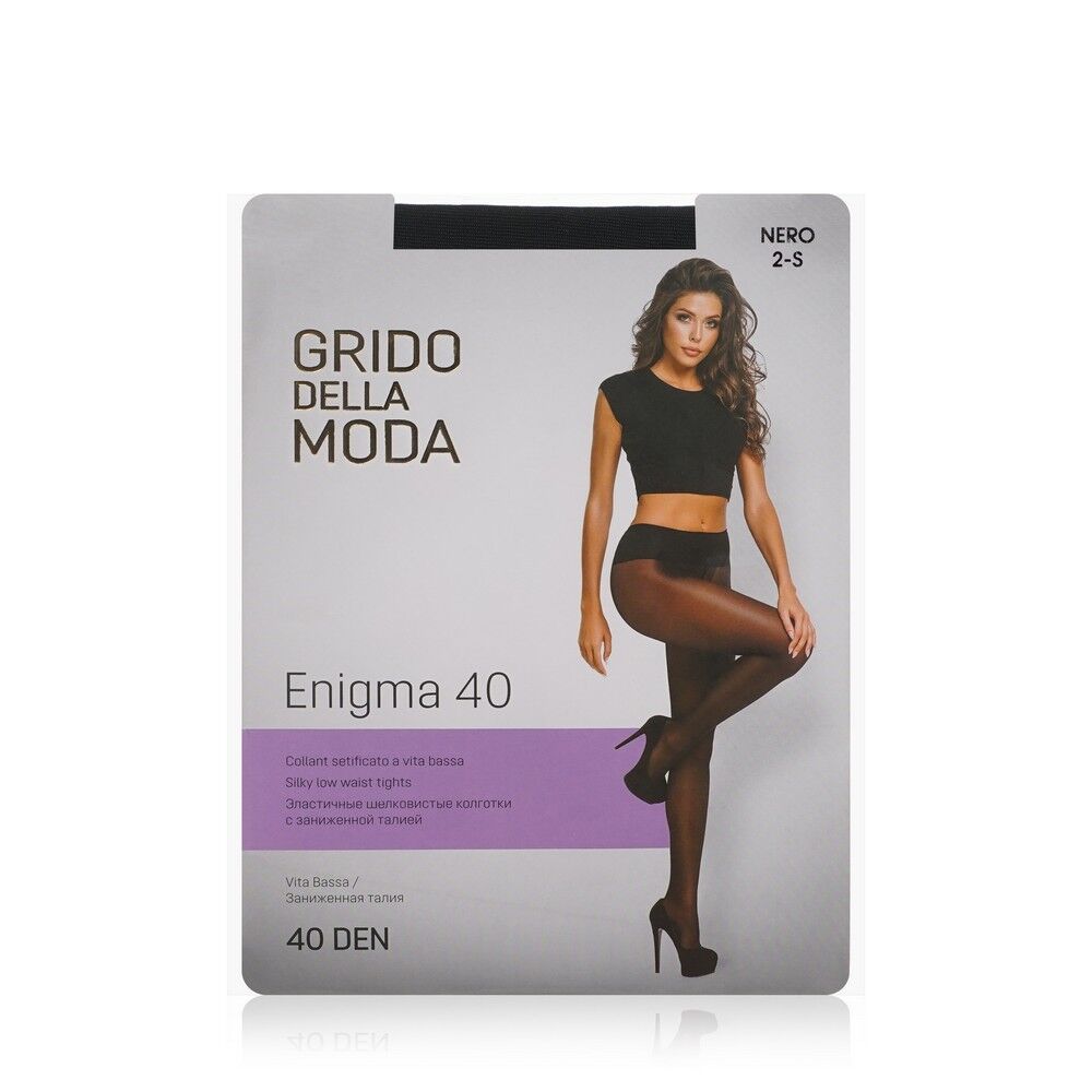 Женские колготки Grido della Moda Enigma с заниженной талией 40den Nero 4 р 3076746 фото 1