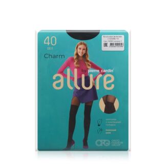 Женские колготки с рисунком Allure 40den Nero 3 размер