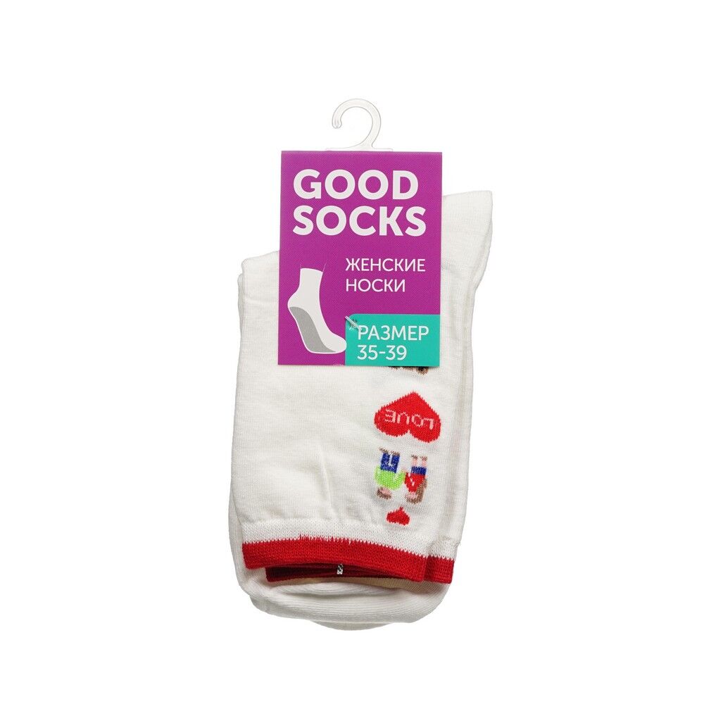 Женские носки Good Socks Мишка/ягодки Белый р.35-39 3137303 фото 1